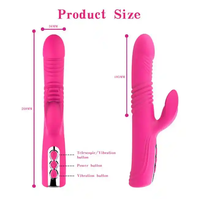 Vibrador Para Mujer Con Estimulacion Clitorial Sube Y Baja