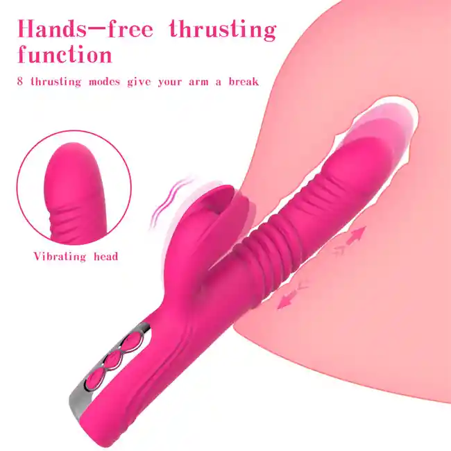 Vibrador Para Mujer Con Estimulacion Clitorial Sube Y Baja