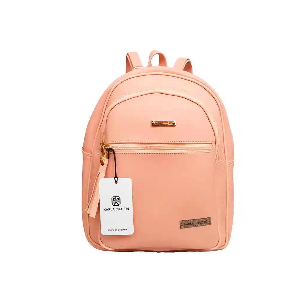 Morral Casual Mediano De Dama Mujer Karla Chacon Moka Rosa