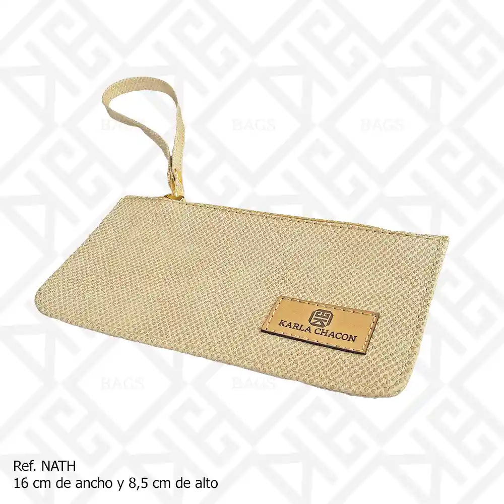 Monedero Tarjetero Nath Beige