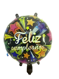 Globo Feliz Cumpleaños Estrellas