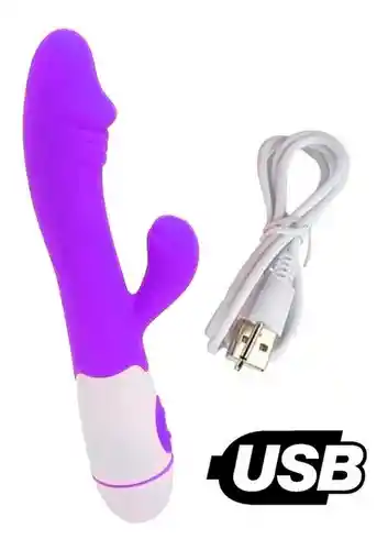 Vibrador Punto G Y Clitorial Carga Usb