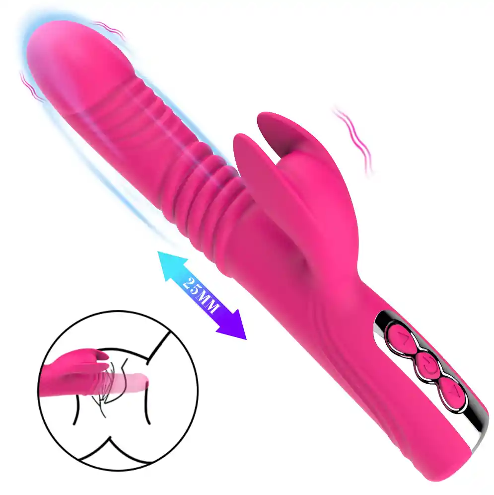 Vibrador Para Mujer Con Estimulacion Clitorial Sube Y Baja