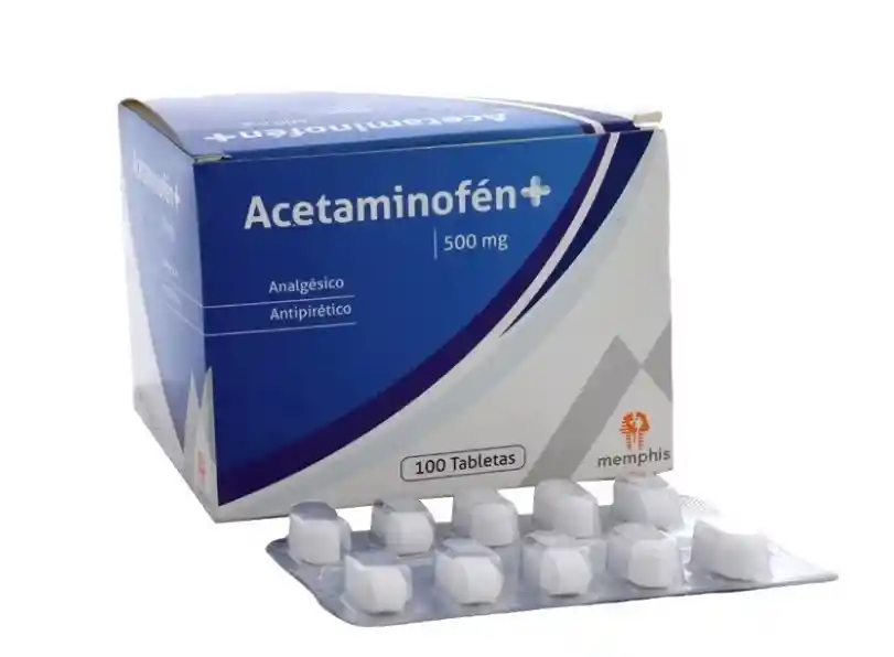 Acetaminofen 500 Mg X 10 Tabletas Sobre Memphis