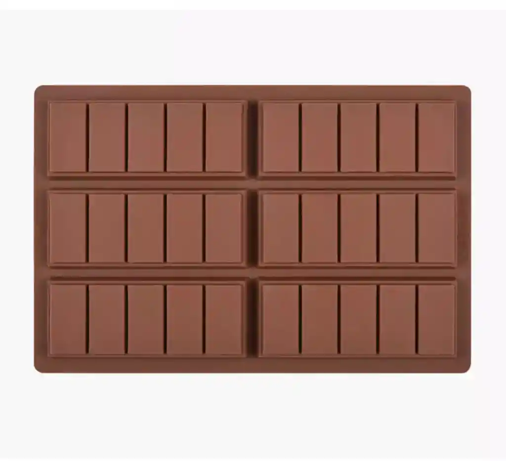 Molde Chocolate Tableta Chocolatina Rectangular Grande X 6