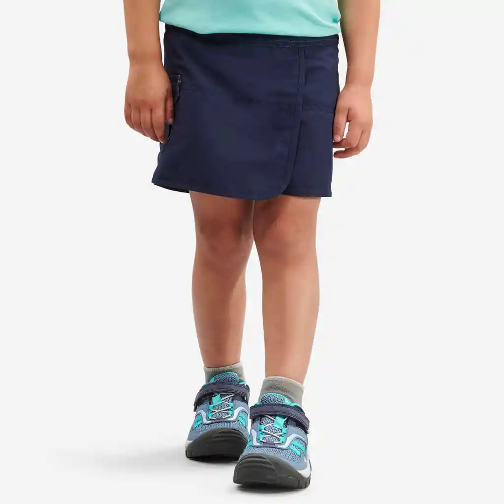 Falda-short de Senderismo Para Niños Quechua Mh100 Azul