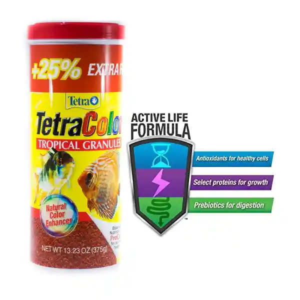 Tetra Color 375g Alimento Para Peces Granulado Tetracolor Comida Para Peces