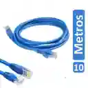 Cable Wifi Lan Red Ethernet 10 Metros Rj45 Internet Televisor Modem Wi-fi Computador