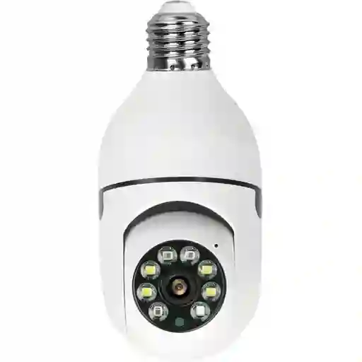 Camara Vigilancia Ip Inalámbrica Mini Bombilla Wifi Nocturna