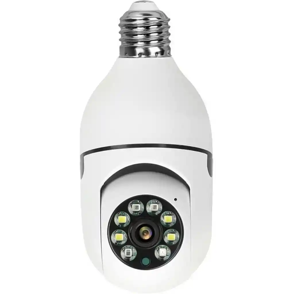 Camara Vigilancia Ip Inalámbrica Mini Bombilla Wifi Nocturna