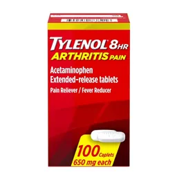 Acetaminofen Tylenol 8 Horas Arthritis Alivio Del Doloraccion Prolongada 100 Tabletas
