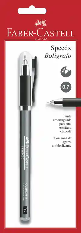 Faber Castell Bolígrafo Speedx Negro