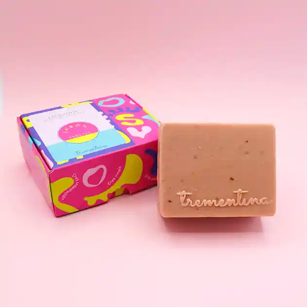 Jabón Exfoliante Hojuelas De Avena- Fresa