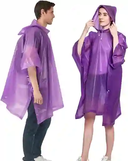 Impermeable Para Lluvia 3 En 1 Adulto Poncho Waterproof Unisex Camping Bicicleta Moto