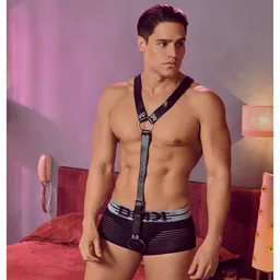 Arnés Men Sexy Lingerie Black