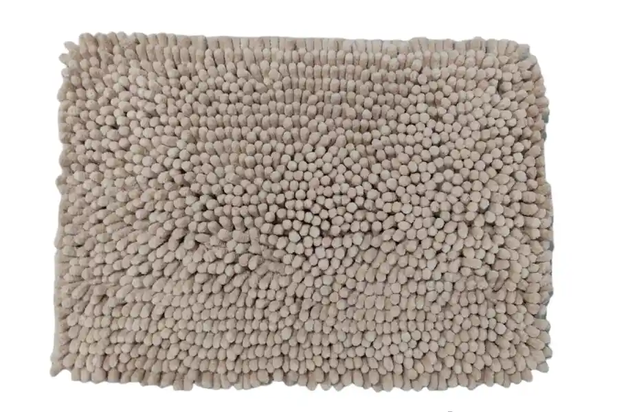 Tapete Salida De Ducha Maxi Coral Antideslizante 40x60 Cm Beige
