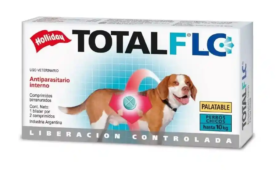 Total F Lc Perro Pequeno Hasta 10 Kg Para Perro * 2 Tabletas