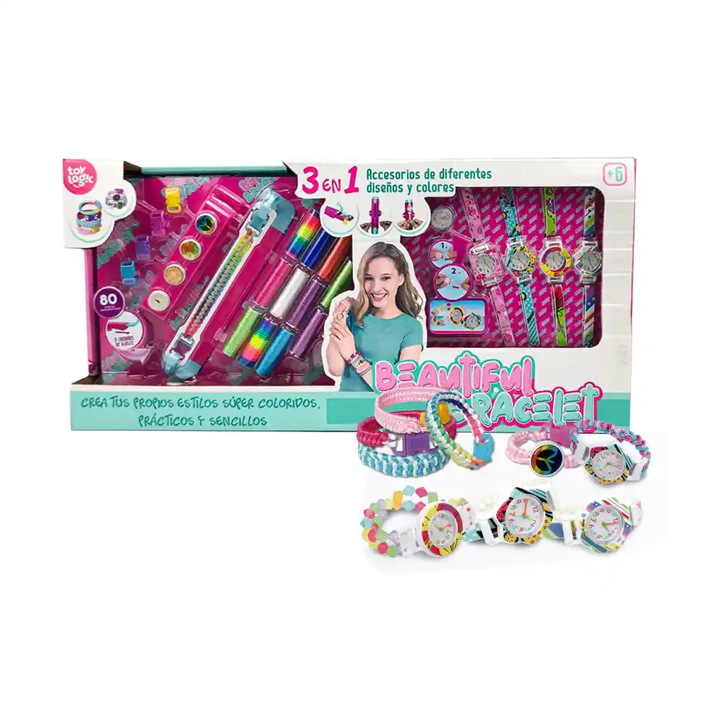 Toy Logic Kit Accessorios Reloj Y Manilla 3 En1