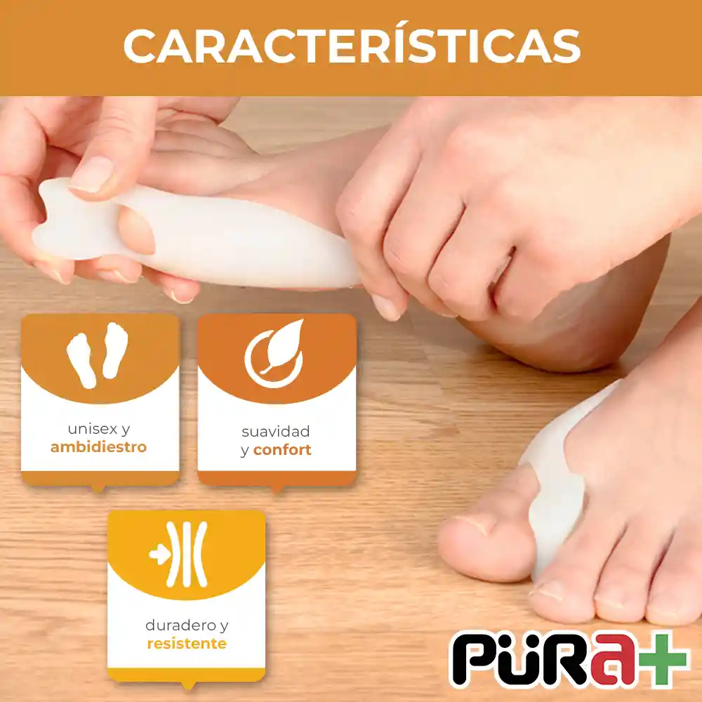 Pura Protector Corrector Juanete Separador Dedos Ortopedico