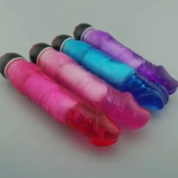 Dildo Vibrador Consolador Jelly Cock Rosa