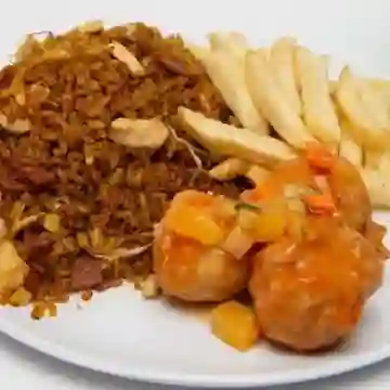 Combo croquetas pollo agridulce