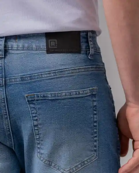 Jean Slim Hombre Azul Empolvado Medio Talla 34 42174 Rifle