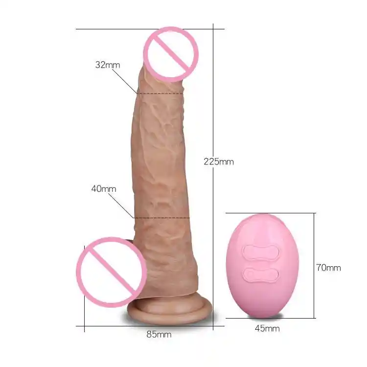 Dildo Vibrador Control Rotador Que Se Calienta