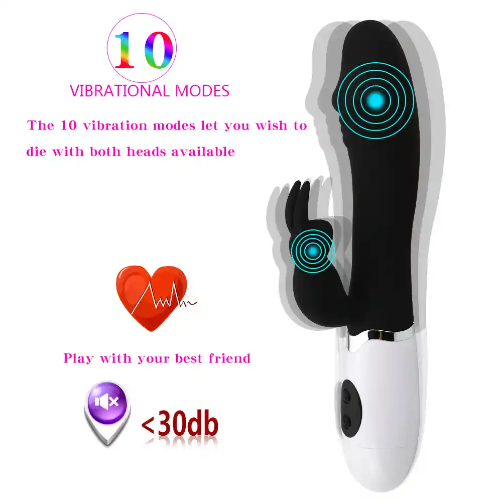 	vibrador Punto G Y Clitorial Carga Usb