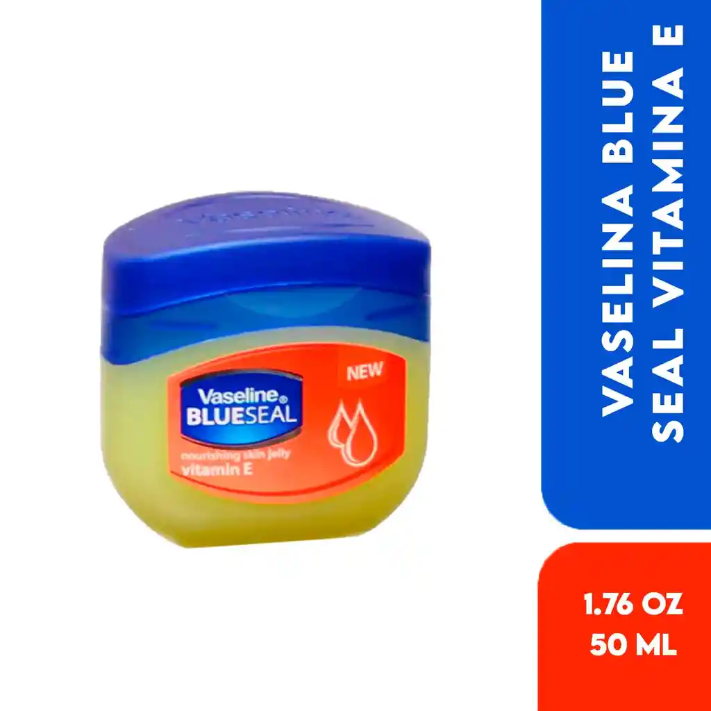 Vaseline Vaselina Blue Seal 100% Jalea Nutritiva Vitamina E 1.76 Oz (50 Ml)