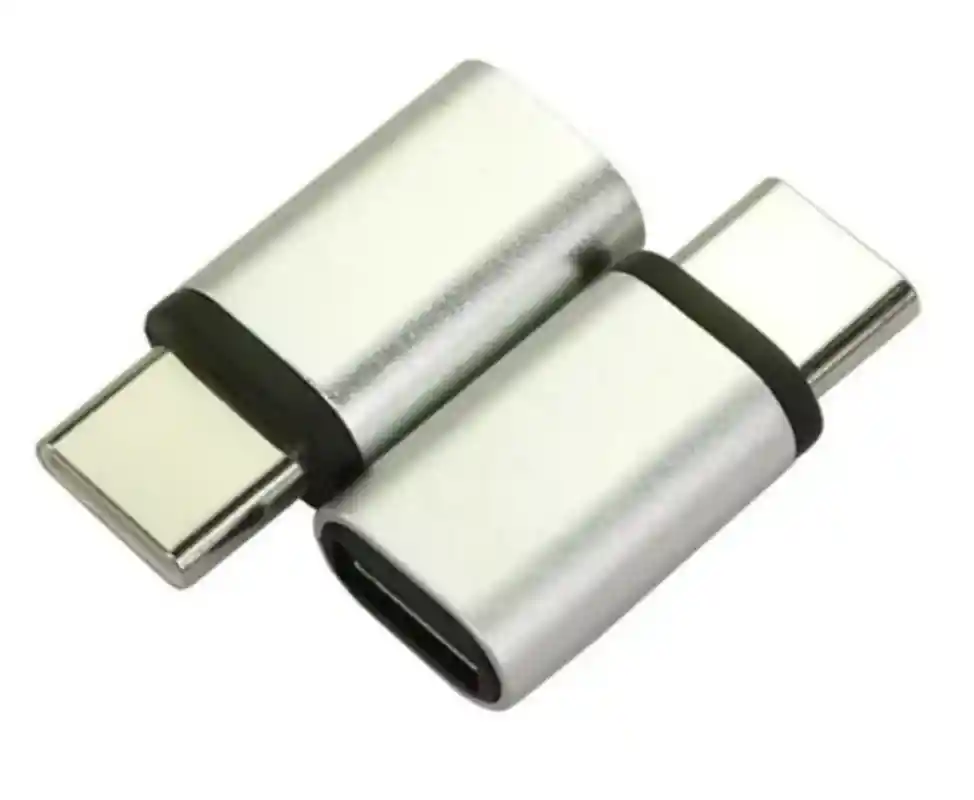 Adaptador Convertidor Iphone Hembra A Tipo C Macho Silver