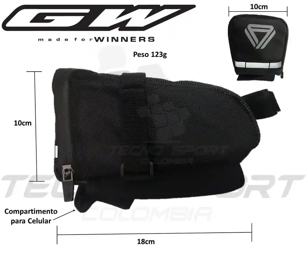 Bolso Gw Porta Herramienta Bicicleta Ciclismo Ruta Montaña