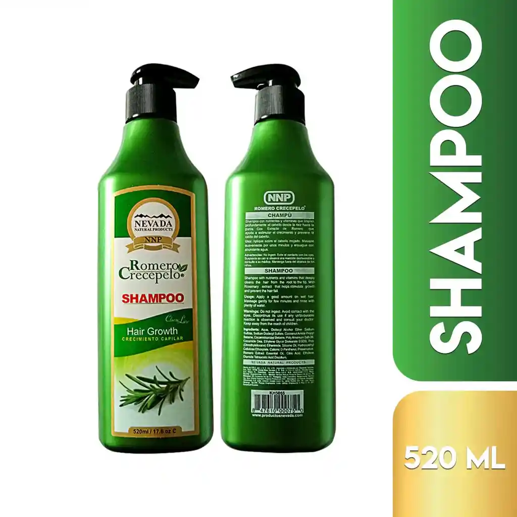 Nevada Kit Capilar Crecepelo Shampoo + Acondicionador 520 Ml + 320 Ml