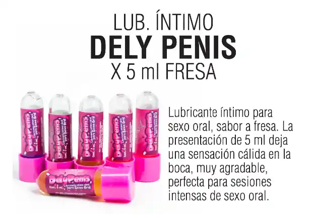 Lubricante Fresa Sexo Oral Delipenis