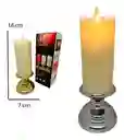 Velas Candelabro Vela Eléctrica Luz Led Eventos Fiestas 18cm