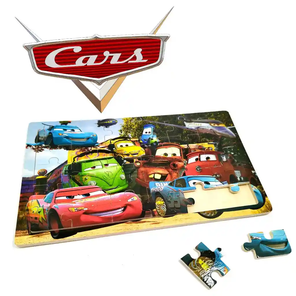 Rompecabezas Mdf Set X8 Personajes Juguete Infantil Niños