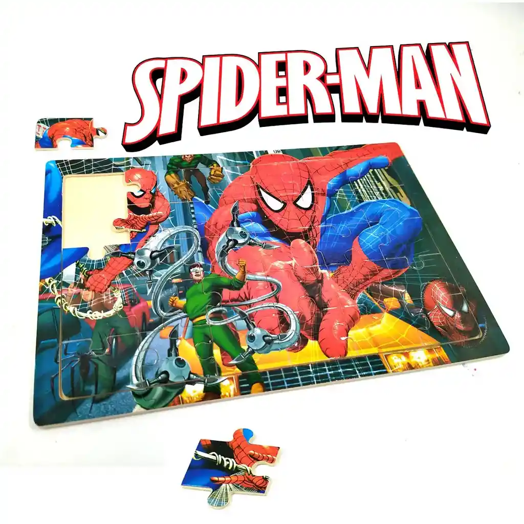 Rompecabezas Mdf Set X8 Personajes Juguete Infantil Niños