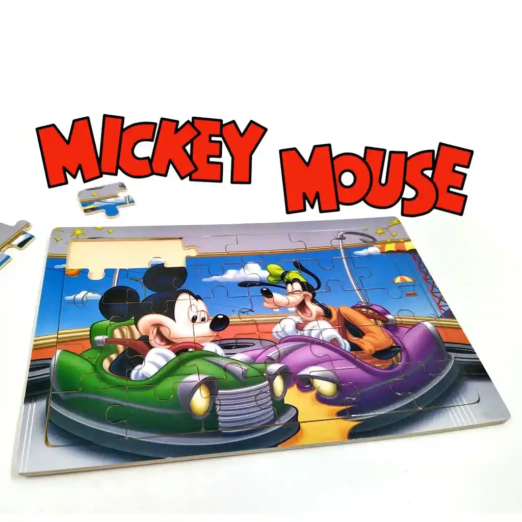 Rompecabezas Mdf Set X8 Personajes Juguete Infantil Niños