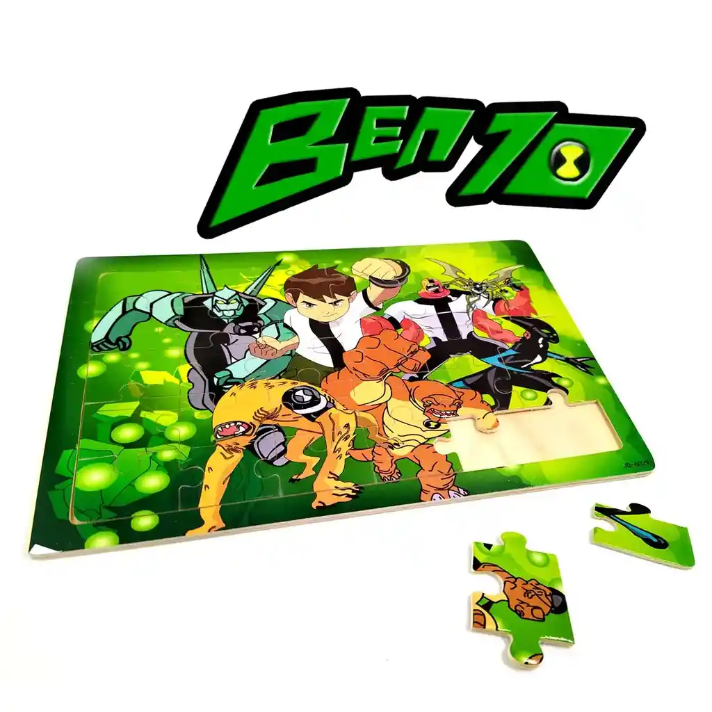 Rompecabezas Mdf Set X8 Personajes Juguete Infantil Niños