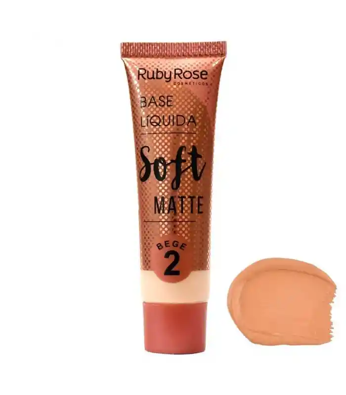  Base Liquida Soft Matte Bege 2 RUBY ROSE 