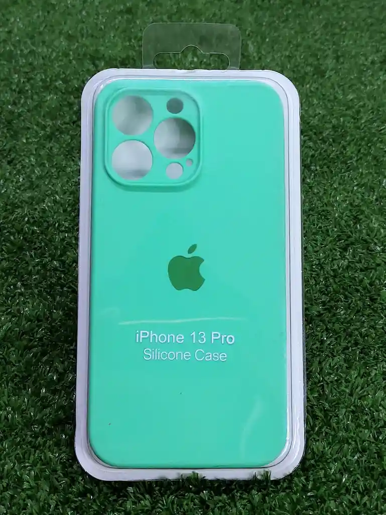 Iphone 13 Pro | Forro Protector| Silicone Case | Verde Aguamarina | Iphone | Carcasa | Funda | Anti Humedad