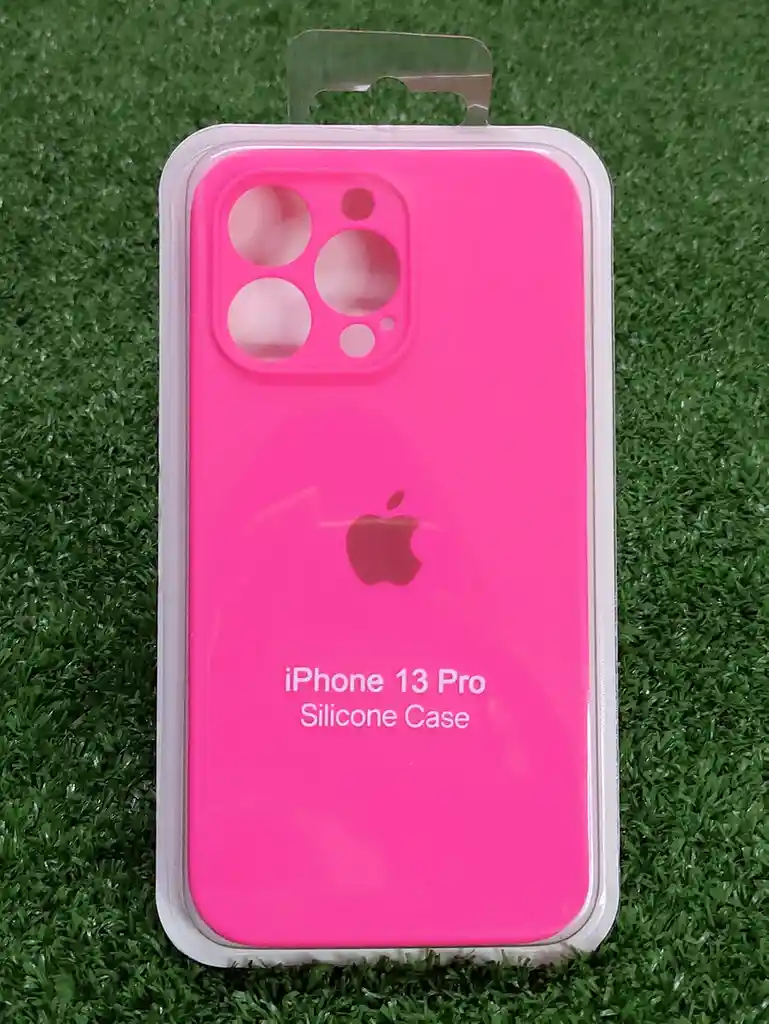 Iphone 13 Pro | Forro Protector| Silicone Case | Fucsia Neon | Iphone | Carcasa | Funda | Anti Humedad