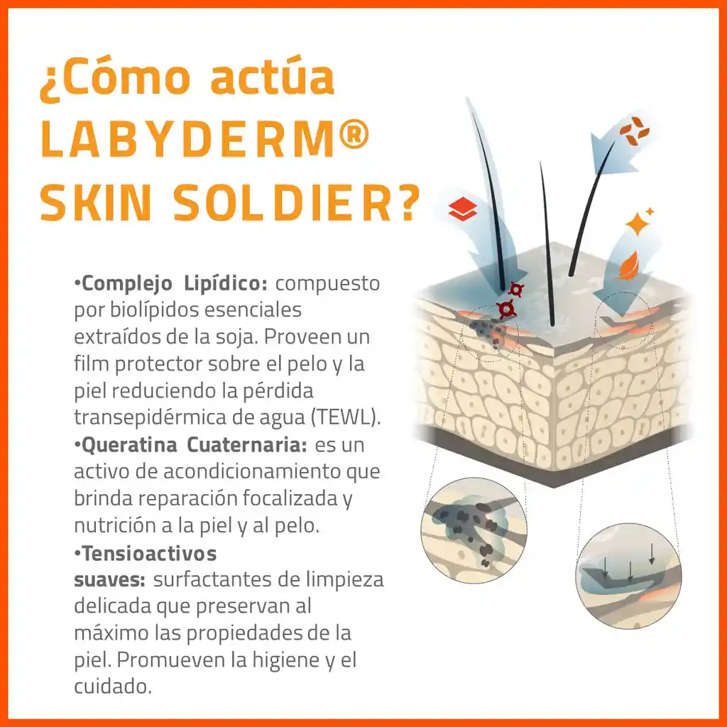 Labyderm Shampoo Skin Soldier X 220ml