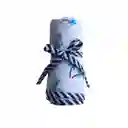 Cambiador Bebé Sencillo Borde Cebra Con Animales Y Palmeras Azul
