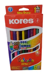 Kores Colores Jumbo 12 = 24 Colores