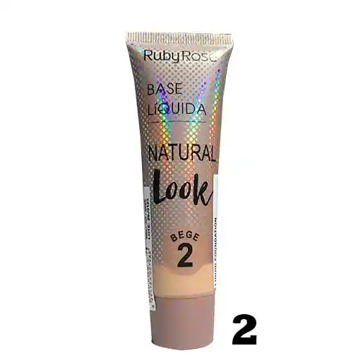 RUBY ROSE Base Liquida Natural Look Bege 2