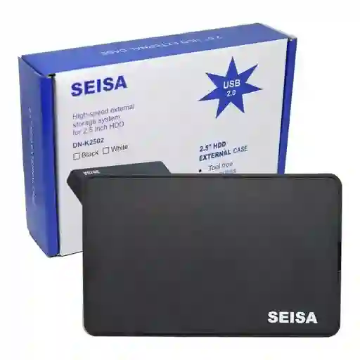 Caja Externa Usb 2.0 Para Disco Sata Hdd Y Ssd 2.5'' Plástico