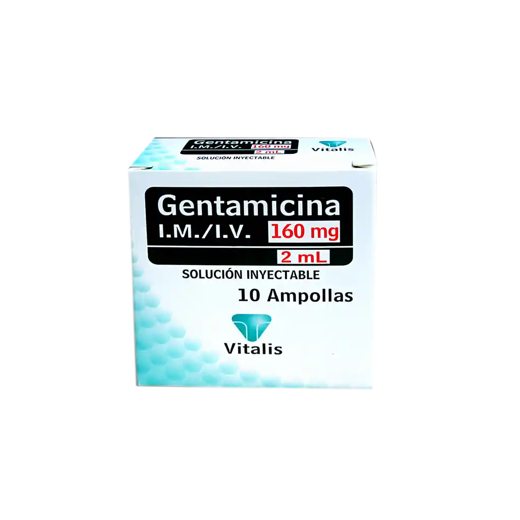 Vitalis Gentamicina 160 Mg / 2 Ml Amp Und