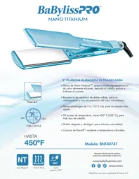 Plancha Placa Nano Titanio Ultra Delgada 2"