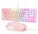 Diadema K9 Rosa+ Teclado Mecánico + Base + Pad Mouse Onikuma