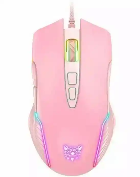 Diadema Gamer Rosa K9 + Mouse Rosa Usb + Base Onikuma